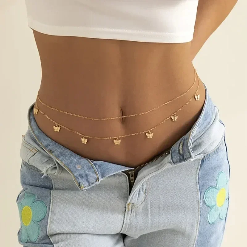 Body Jewelry For Sale - New Charm Sexy Double Layer Butterfly