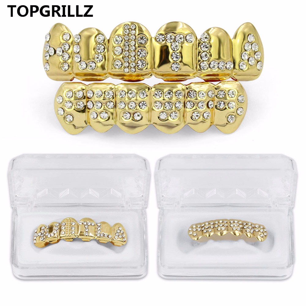 Body Jewelry Lot - TOPGRILLZ Gold Color Plated Iced Out