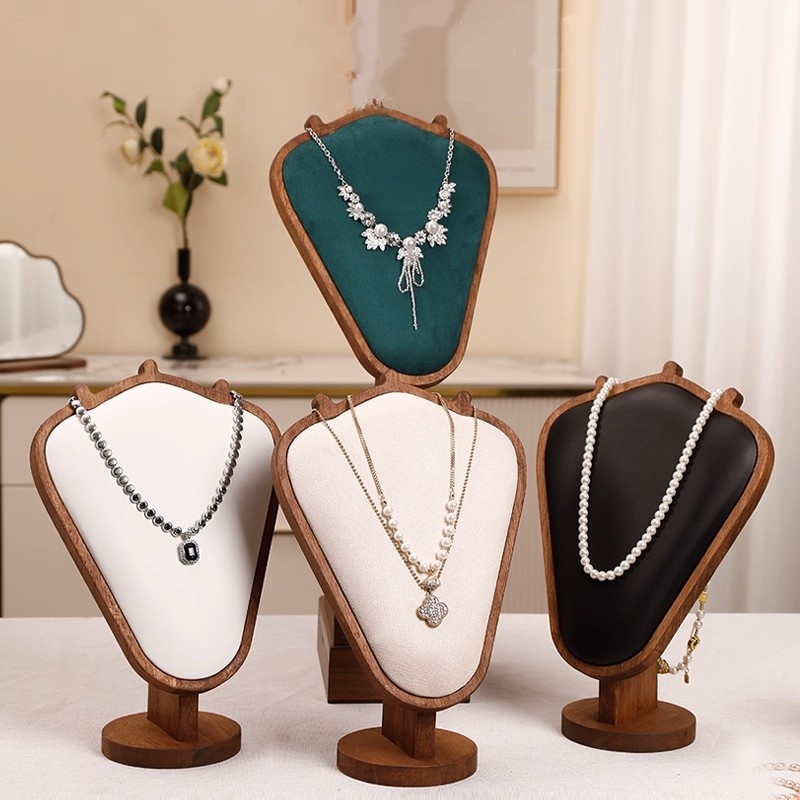 Body Jewelry Stores - Body Wood Necklace Display Stand with