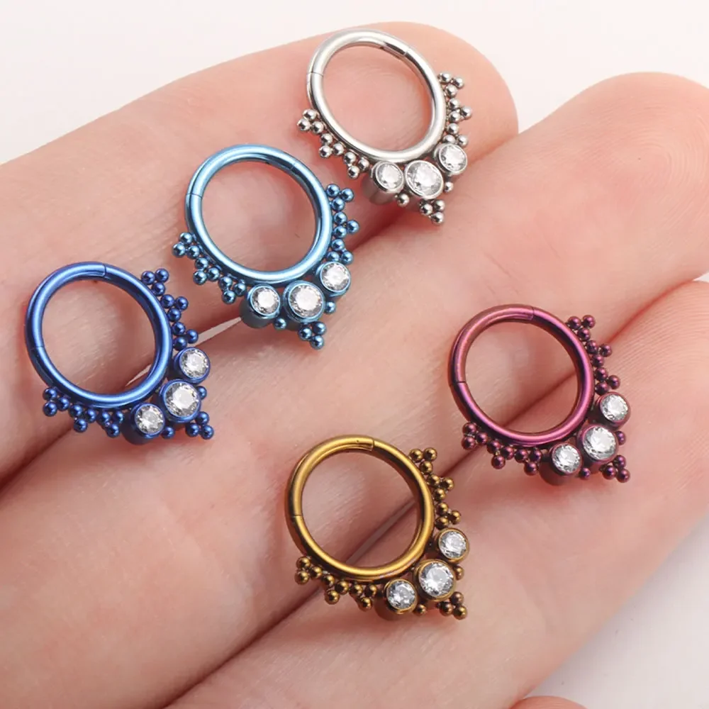 ASTM F136 Titanium Clicker Hig - Body Piercing Quality Jewelry 评论和价格