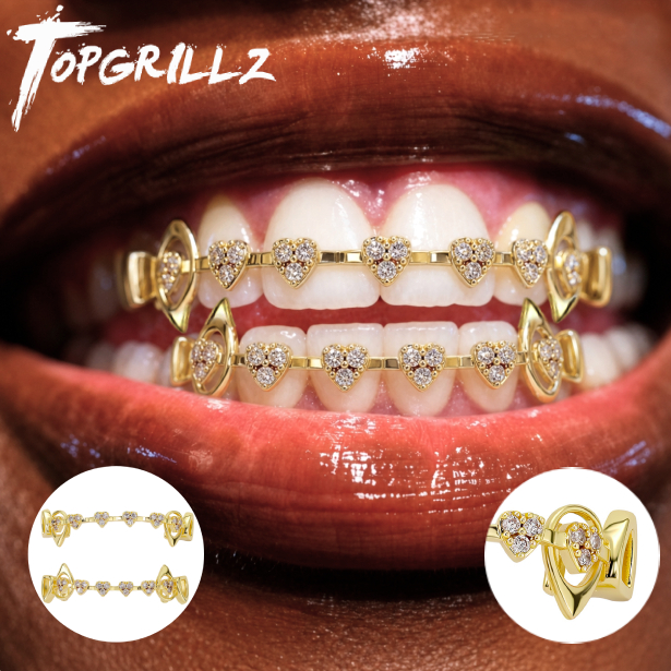 TOPGRILLZ  Hollow Heart Fang G - Body Jewelry Lot 评论和价格