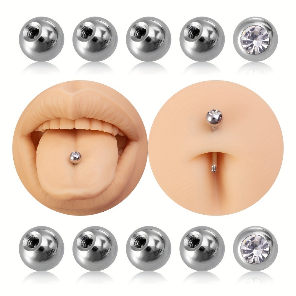 10pcs Piercing Balls 3mm 5mm S - Body Jewelry Stores 评论和价格