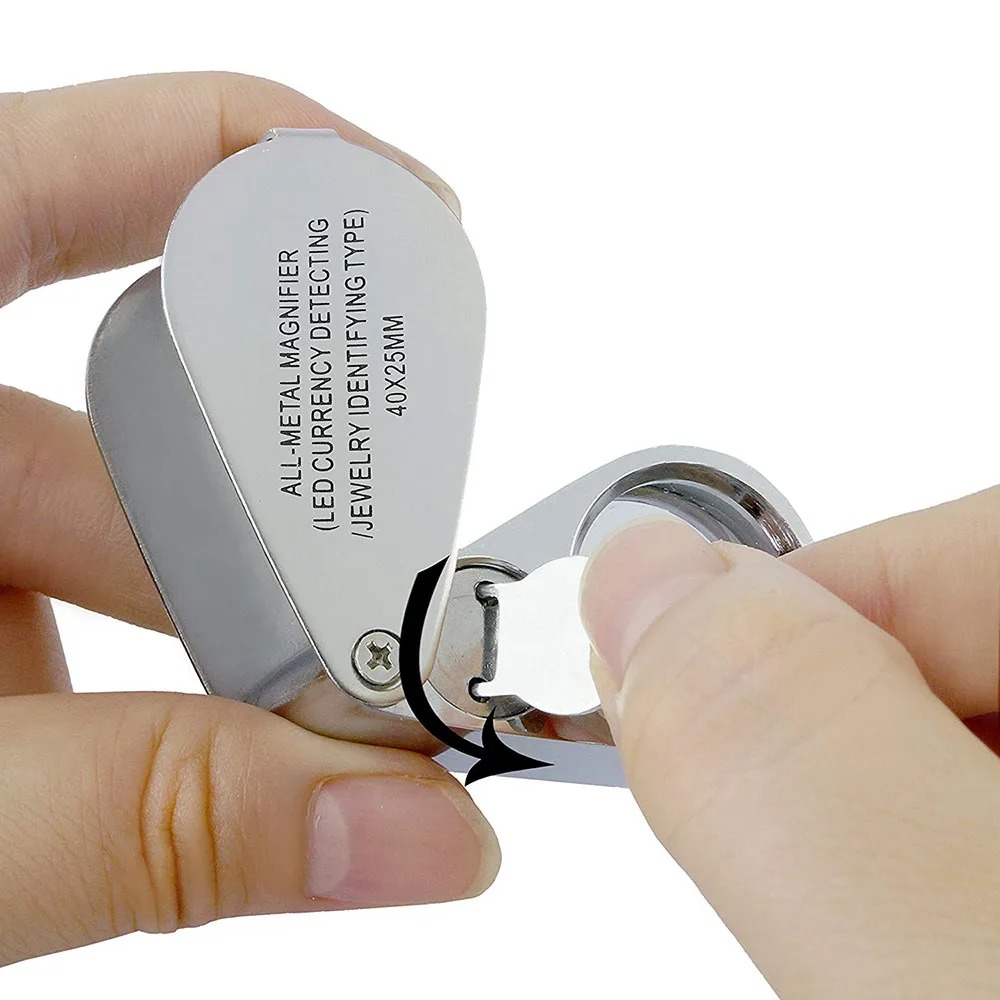 40X Illuminated Jeweler Loupe  - Body Jewelry Repair 评论和价格
