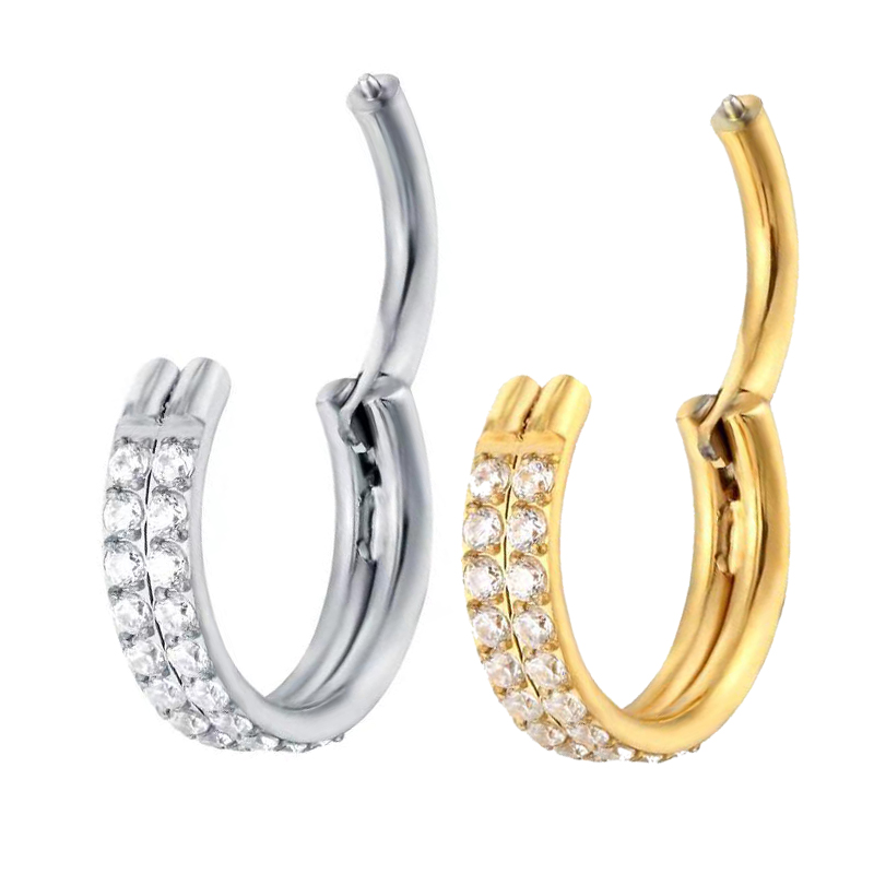 G23 Titanium Piercing Double r - Body Jewelry Quality 评论和价格