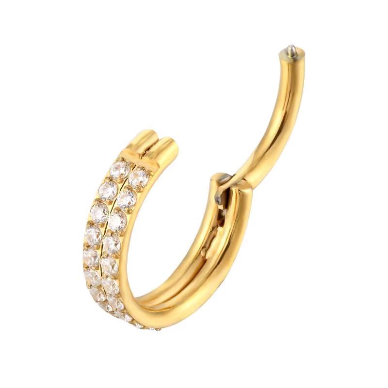 G23 Titanium Piercing Double r - Body Jewelry Quality 评论和价格
