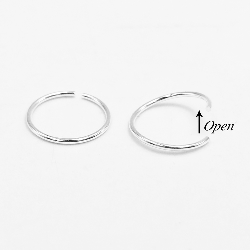 925 sterling silver Nose Ring  - Body Jewelry Ear Piercing 评论和价格