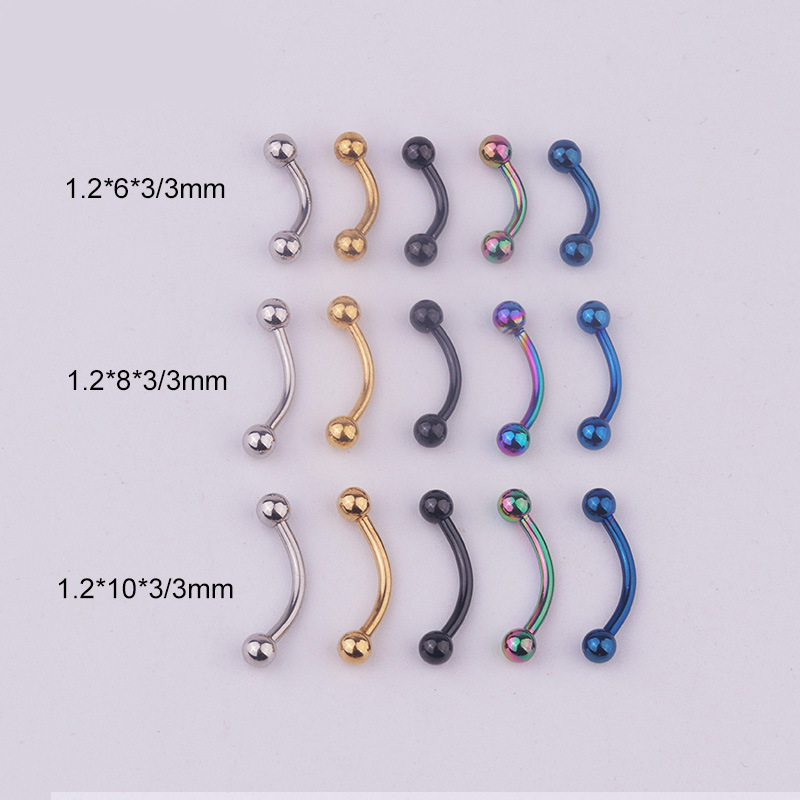 5pcs/lot 16G 316L Stainless St - Body Jewelry Ear 评论和价格