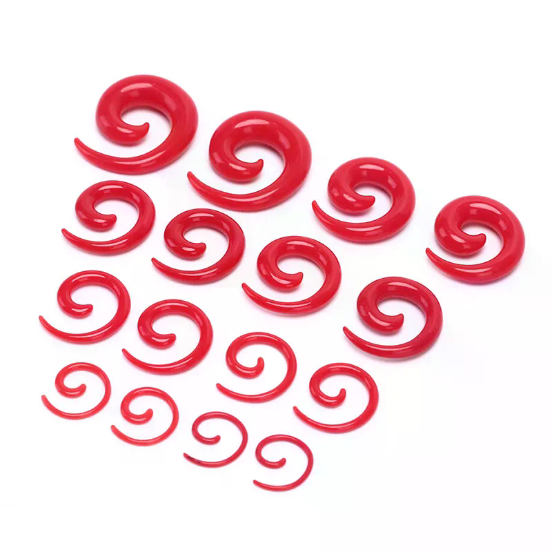 16PCS /set Spiral Taper Flesh  - Body Jewelry Quality 评论和价格