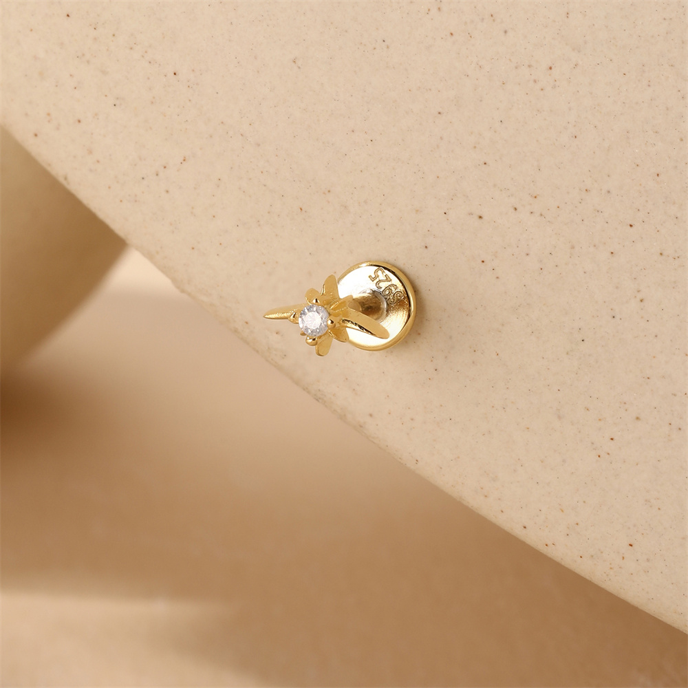 Aide  925 Sterling Silver Ear  - Body Jewelry Ear Piercing 评论和价格