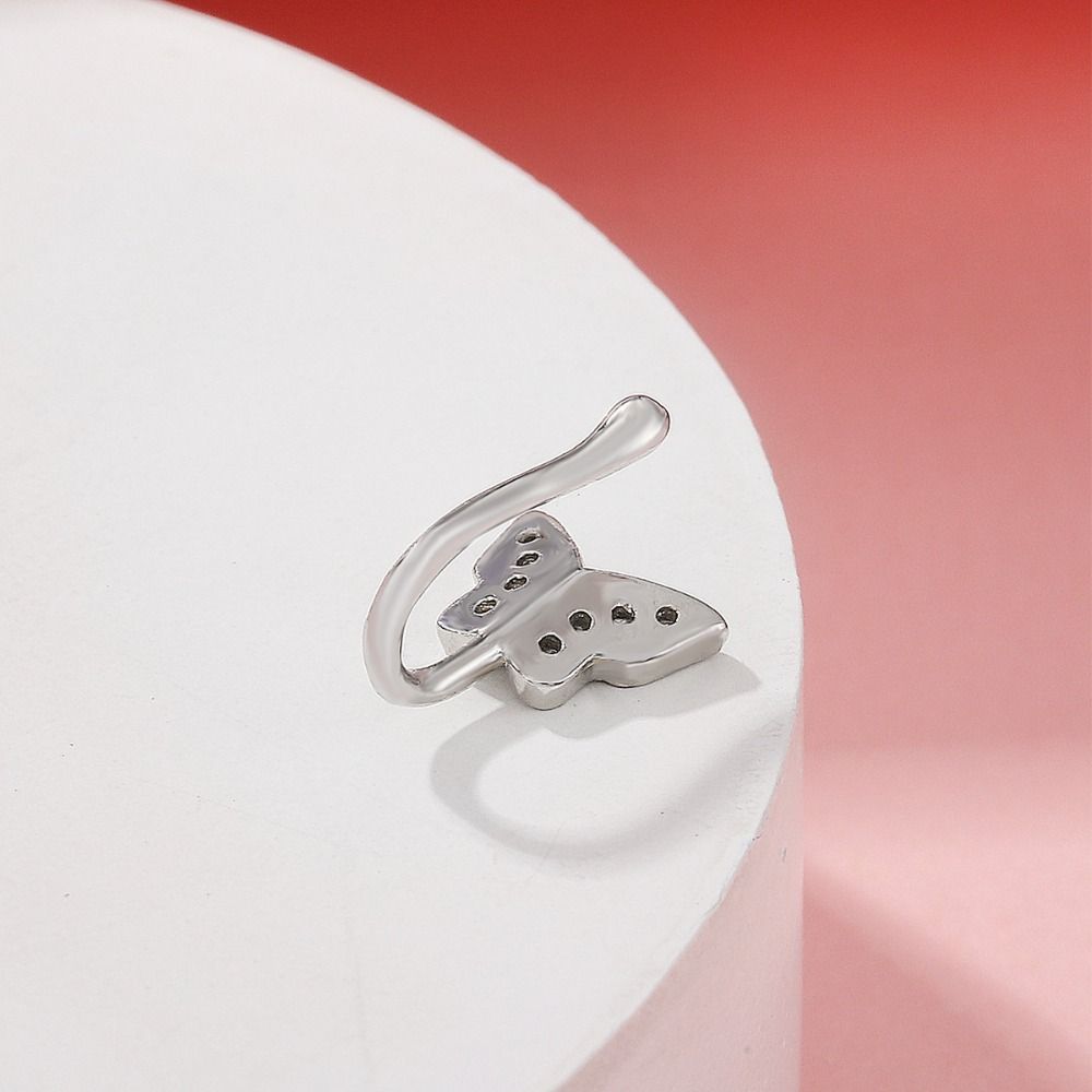 Rhinestone Butterfly Nose Ring - Body Jewelry Ear 评论和价格