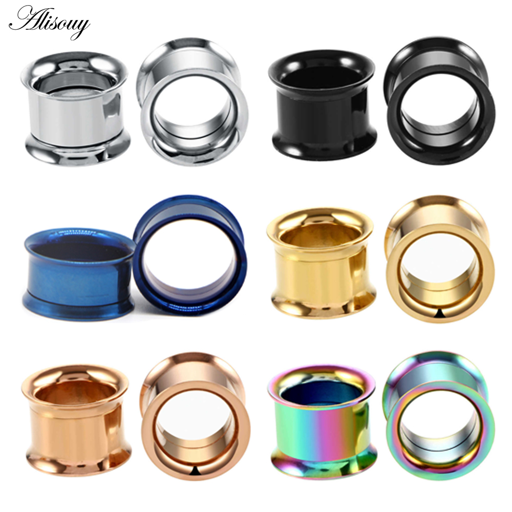 1pc 2mm-25mm Stainless Steel E - Body Jewelry Gauges 评论和价格