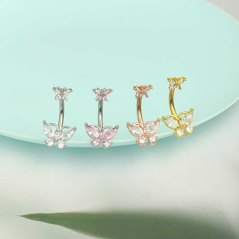 1Pcs Stainless steel pink butt - Body Jewelry Europe 评论和价格