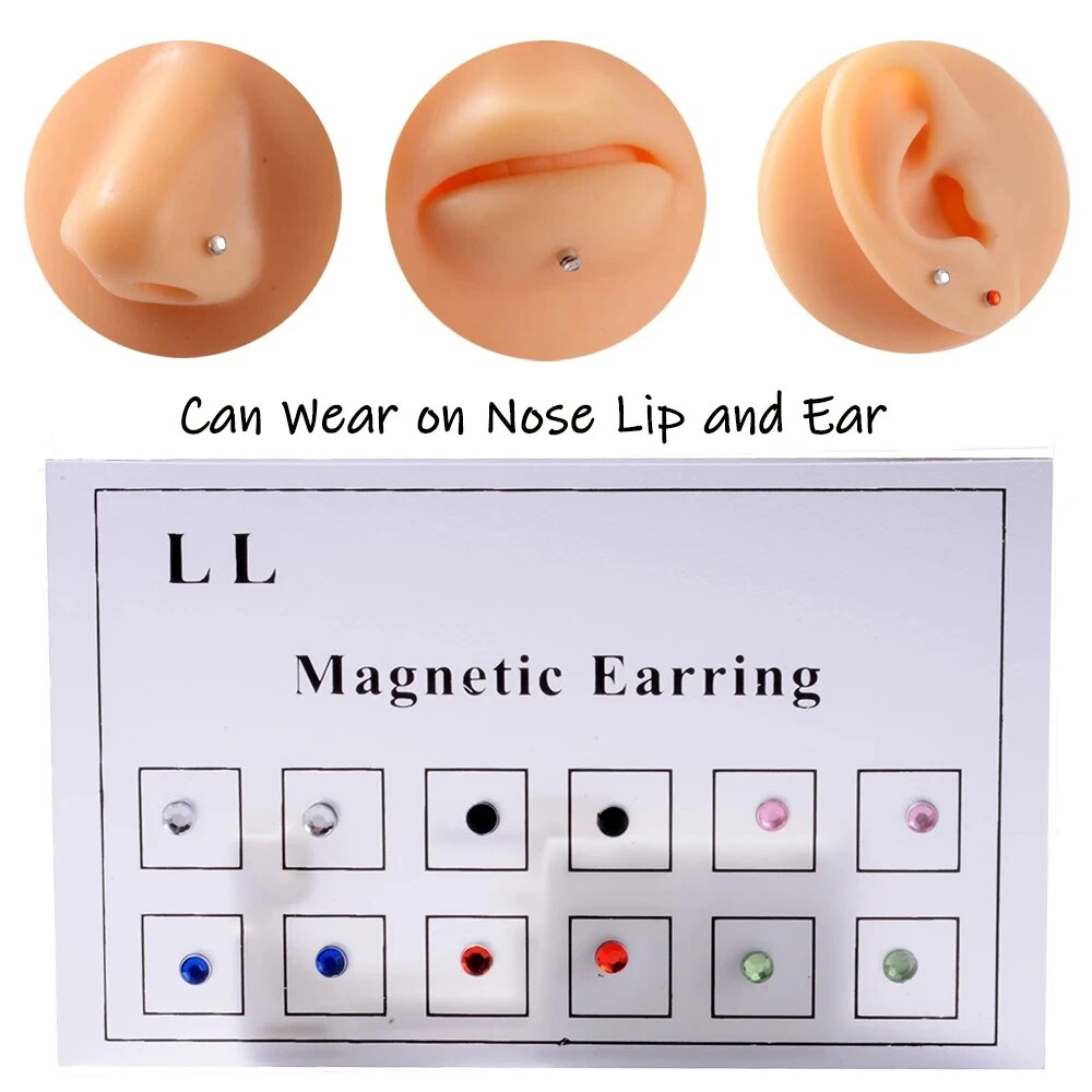 12PCS/Card Fake Cheater Non Pi - Body Jewelry Ear 评论和价格