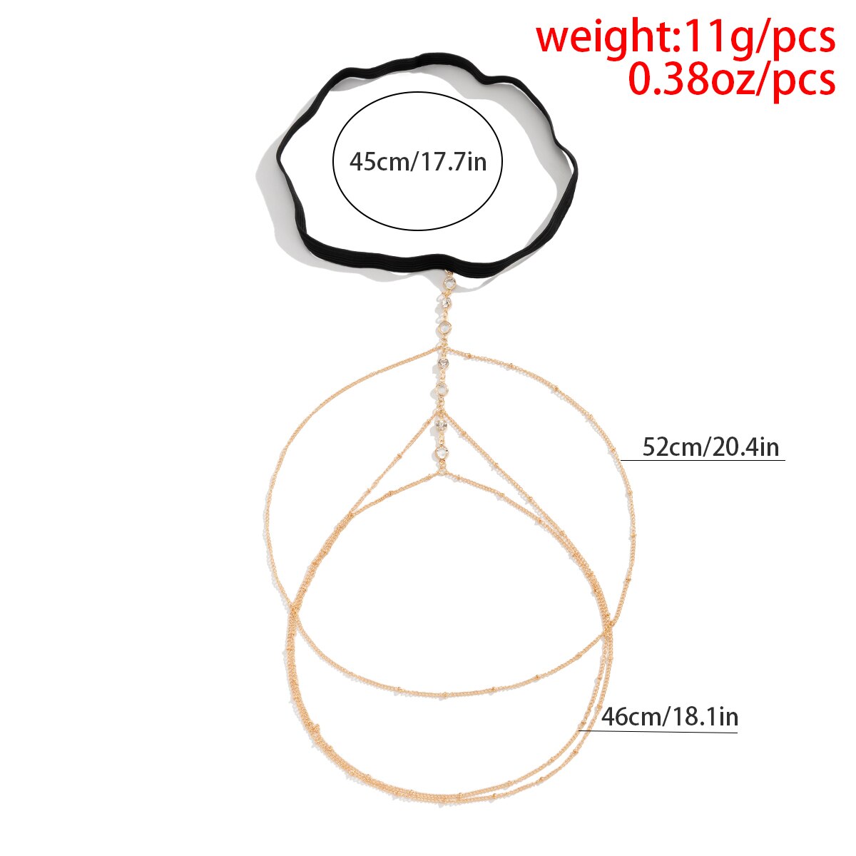 Boho Elastic Band Crystal Leg  - Body Jewelry For Sale 评论和价格