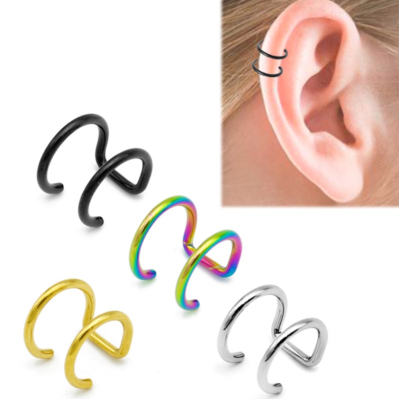 2Pcs 316L Stainless Steel Clip - Body Jewelry Ear 评论和价格
