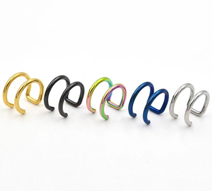 2Pcs 316L Stainless Steel Clip - Body Jewelry Ear 评论和价格