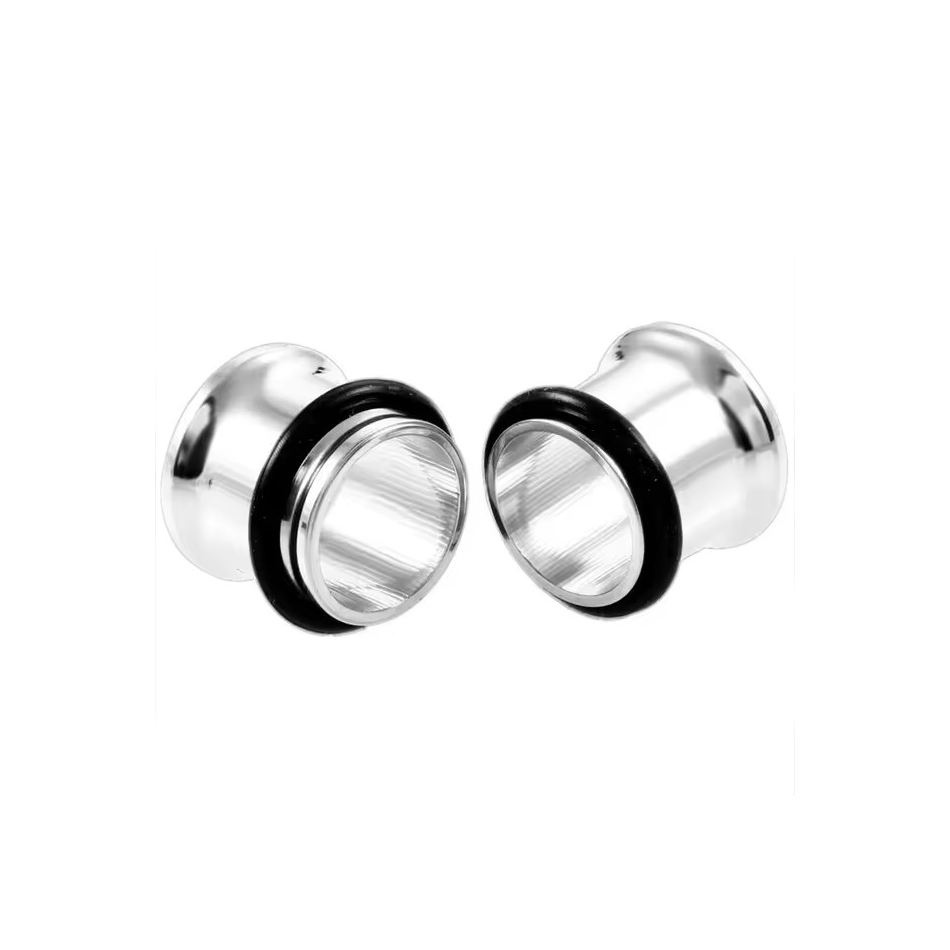 1Pair Stainless Steel Ear Plug - Body Jewelry Gauges 评论和价格