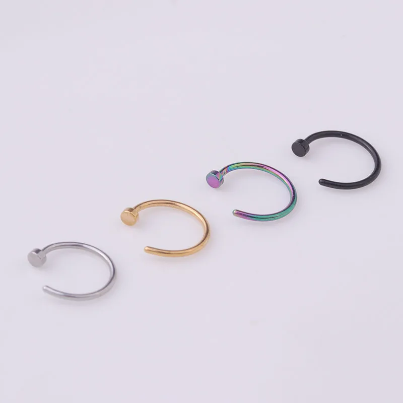 5pcs/lot 20G Nose Ring Hoop, 6 - Body Jewelry Lot 评论和价格