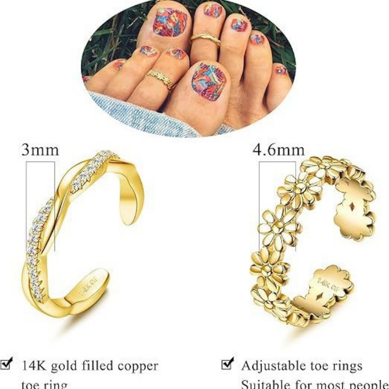 14K Gold-Plated Adjustable Zir - Body Jewelry Lot 评论和价格