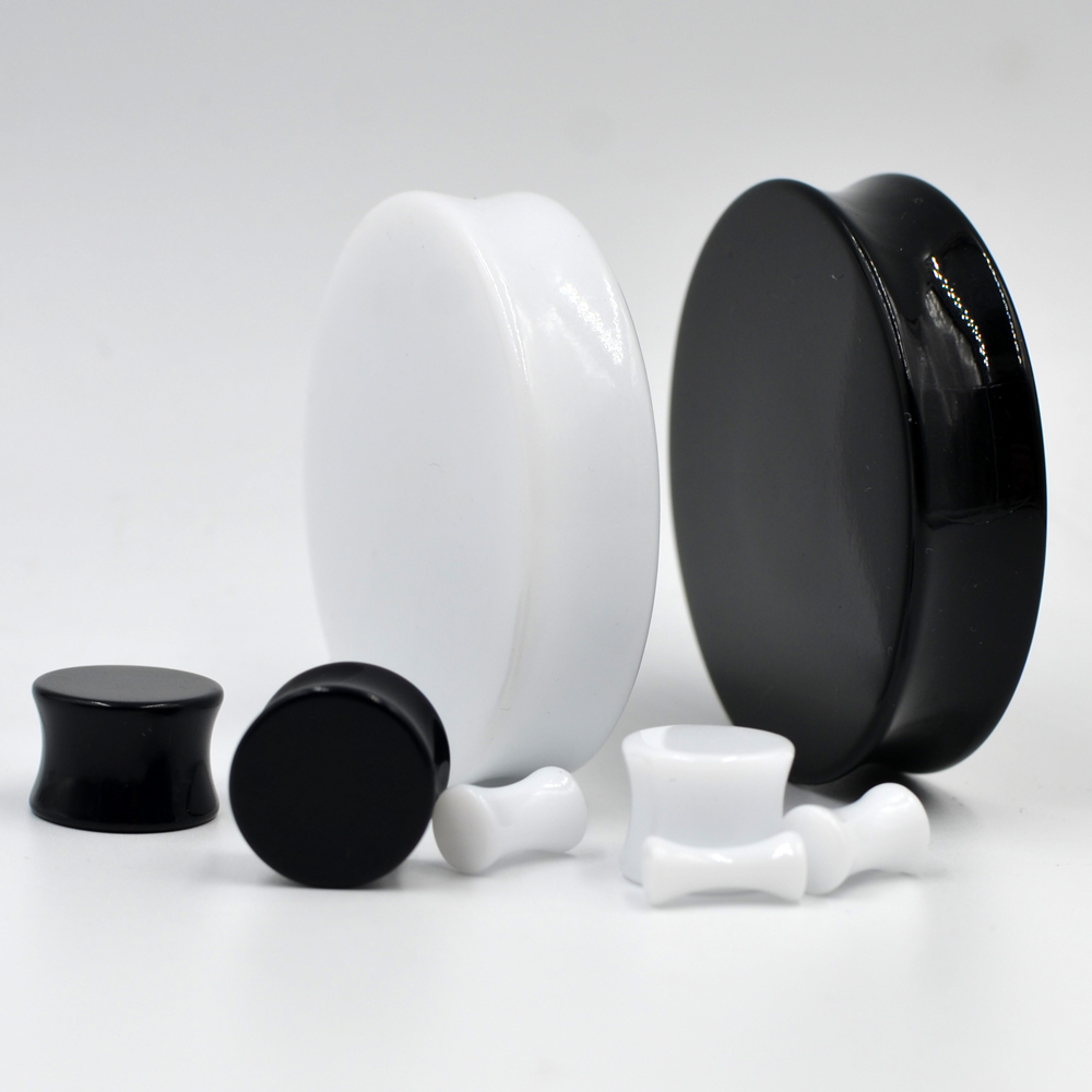 1 Pair 3mm-50mm Big Size Solid - Body Jewelry Gauges 评论和价格