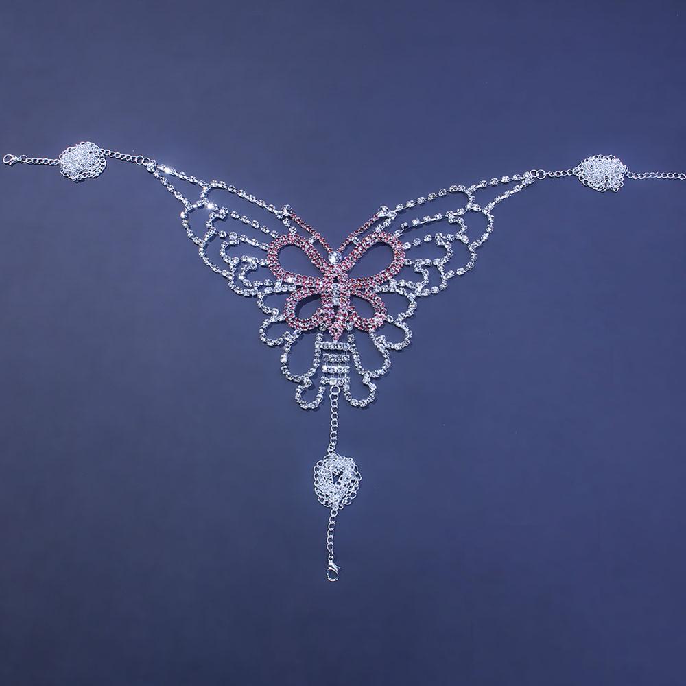 Sexy Butterfly Rhinestone Chai - Body Jewelry Lot 评论和价格