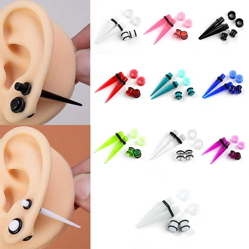 50pcs Acrylic Spike Ear Gauges - Body Jewelry Gauges 评论和价格