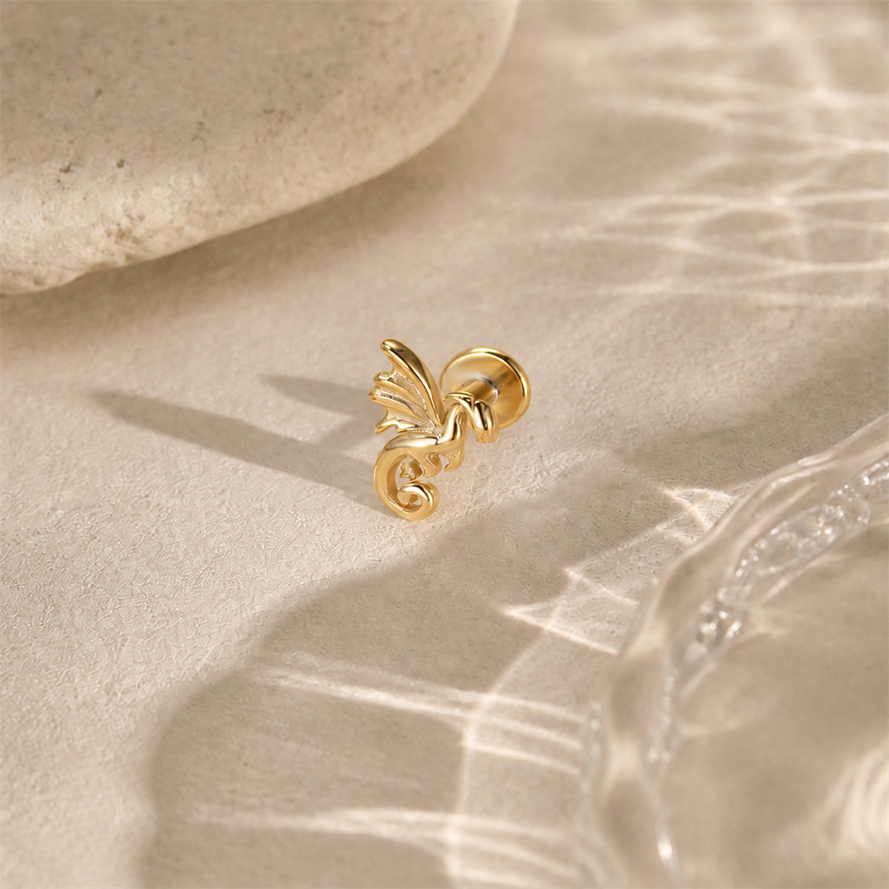 CANNER 925 Sterling Silver Fly - Body Jewelry Ear Piercing 评论和价格