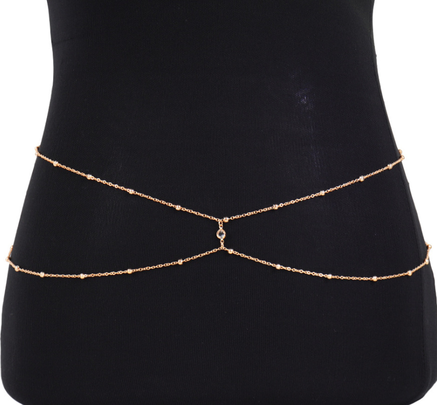 Clear Rhinestone Beaded Belly  - Body Jewelry For Sale 评论和价格