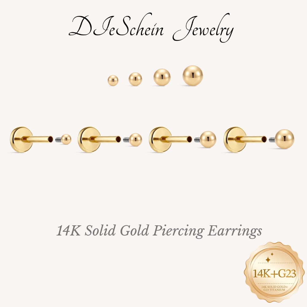 DIeSchein 14K Solid Gold Minim - Body Jewelry Ear 评论和价格