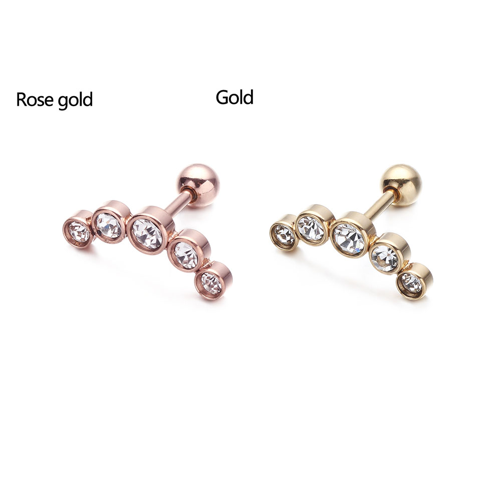 1Pcs Fashion 16G Stainless Ste - Body Jewelry Ear 评论和价格