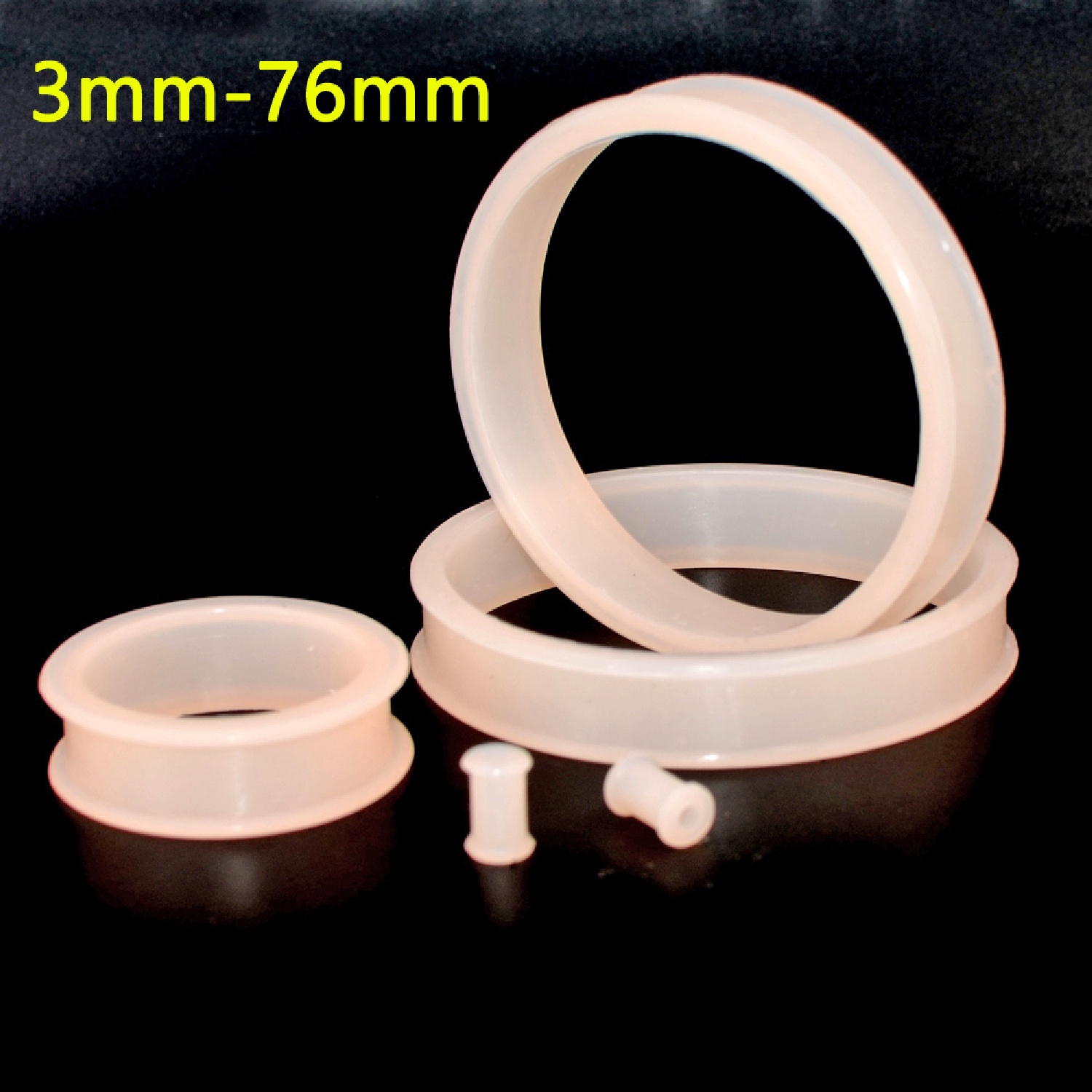 2pcs Supersize Flexible Silico - Body Jewelry Gauges 评论和价格