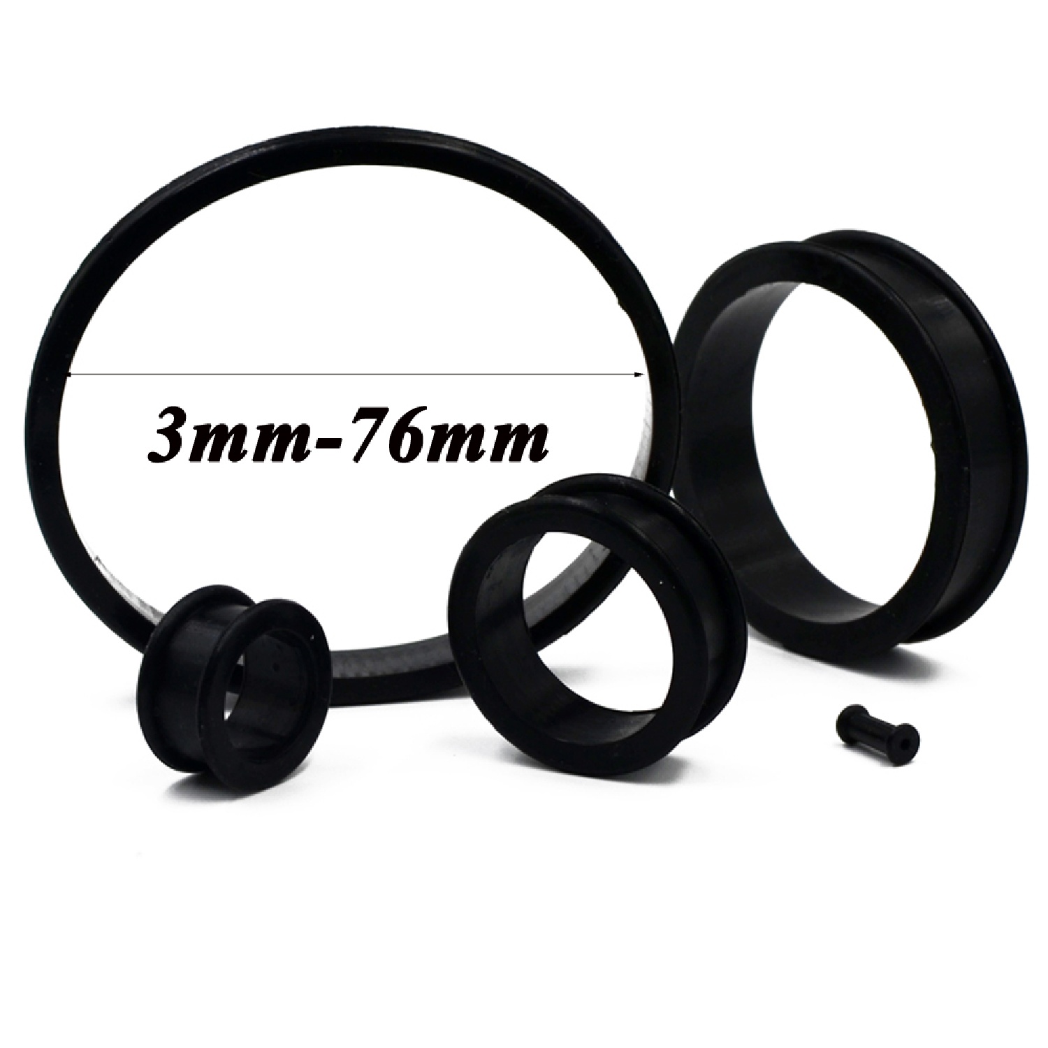 2pcs Supersize Flexible Silico - Body Jewelry Gauges 评论和价格