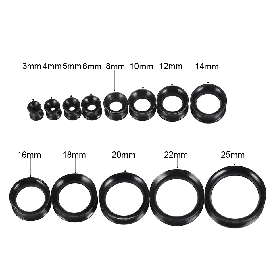 30pcs/lot Silicone Flexible Ea - Body Jewelry Gauges 评论和价格