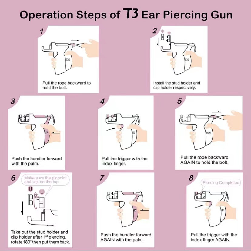 T3 Ear Piercing Gun Kit Asepti - Body Jewelry Stores 评论和价格