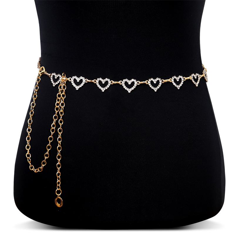 Fashion Rhinestone Heart Waist - Body Jewelry For Sale 评论和价格