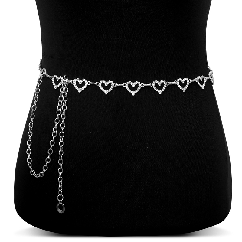 Fashion Rhinestone Heart Waist - Body Jewelry For Sale 评论和价格