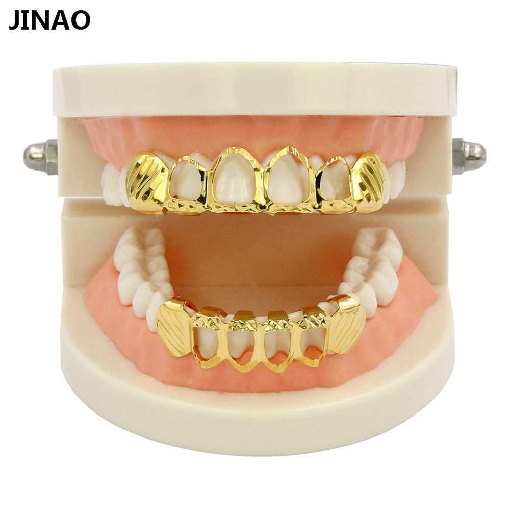 JINAO New Fit D-Cut Grillz Set - Body Jewelry Lot 评论和价格