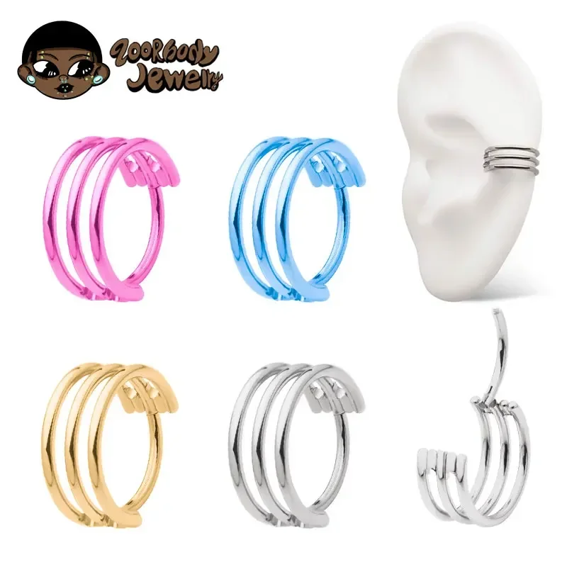 G23 Titanium Three Layer Hollo - Body Jewelry Quality 评论和价格