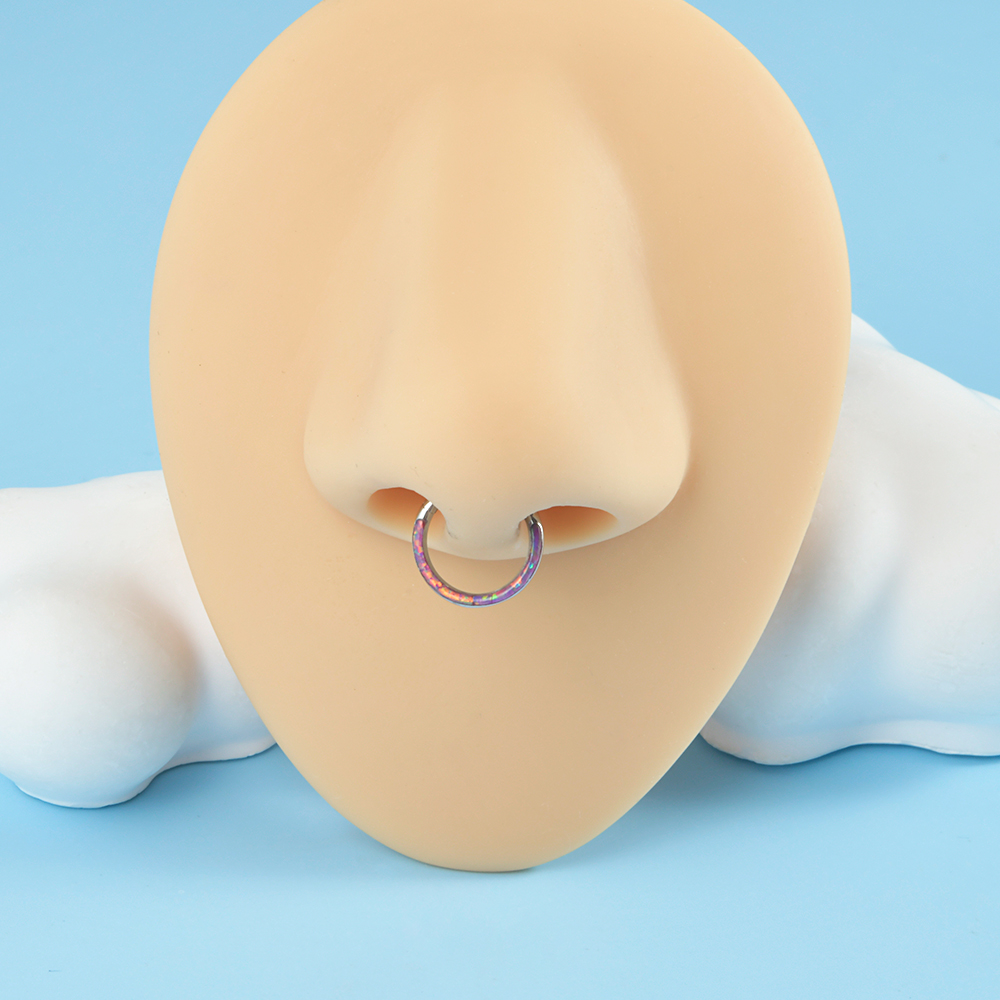 1PC Surgical Steel Opal Hinged - Body Jewelry Quality 评论和价格