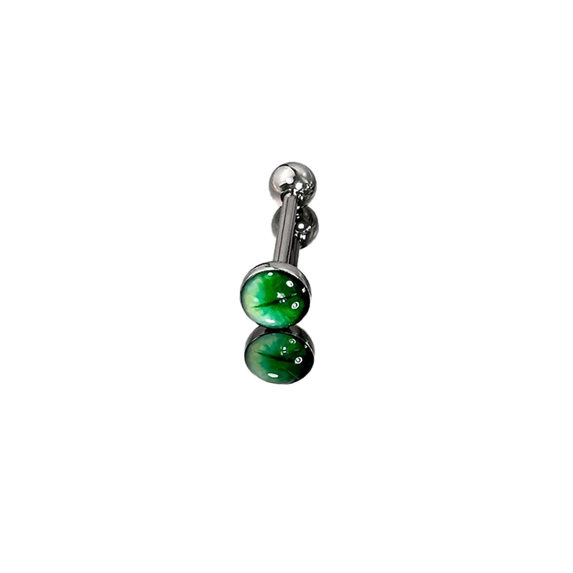 1Pc High-Quality Trendy Green  - Body Jewelry Quality 评论和价格