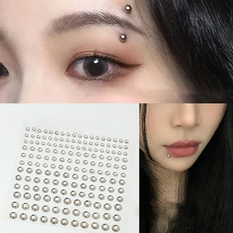 Diamond Sticker Fake Nose Stud - Body Jewelry Ear 评论和价格