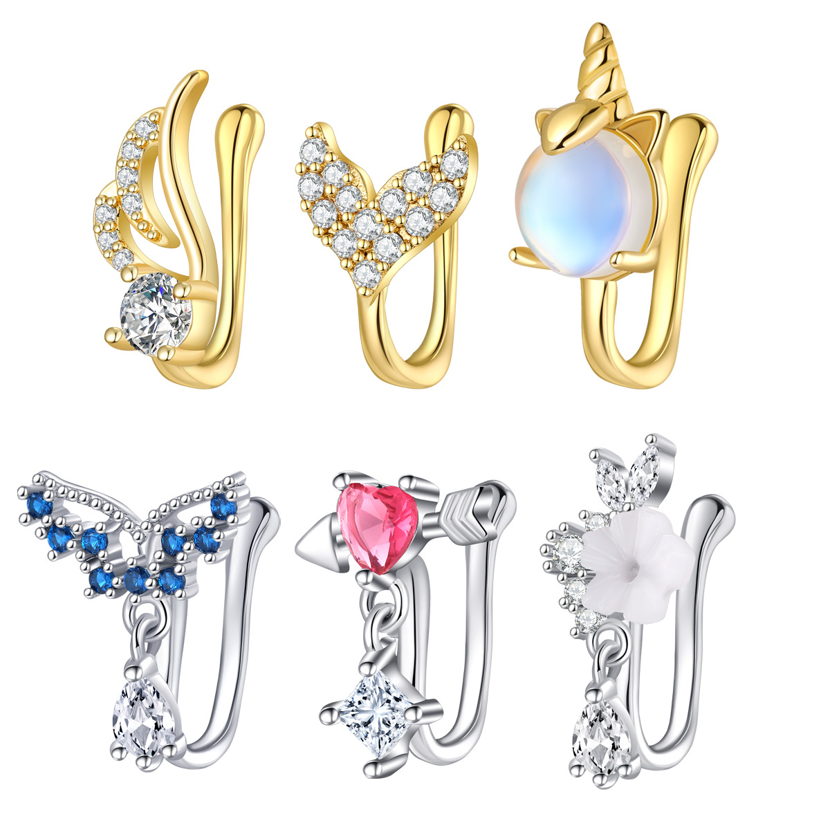 Fake Nose Piercing Jewelry Hig - Body Jewelry Quality 评论和价格