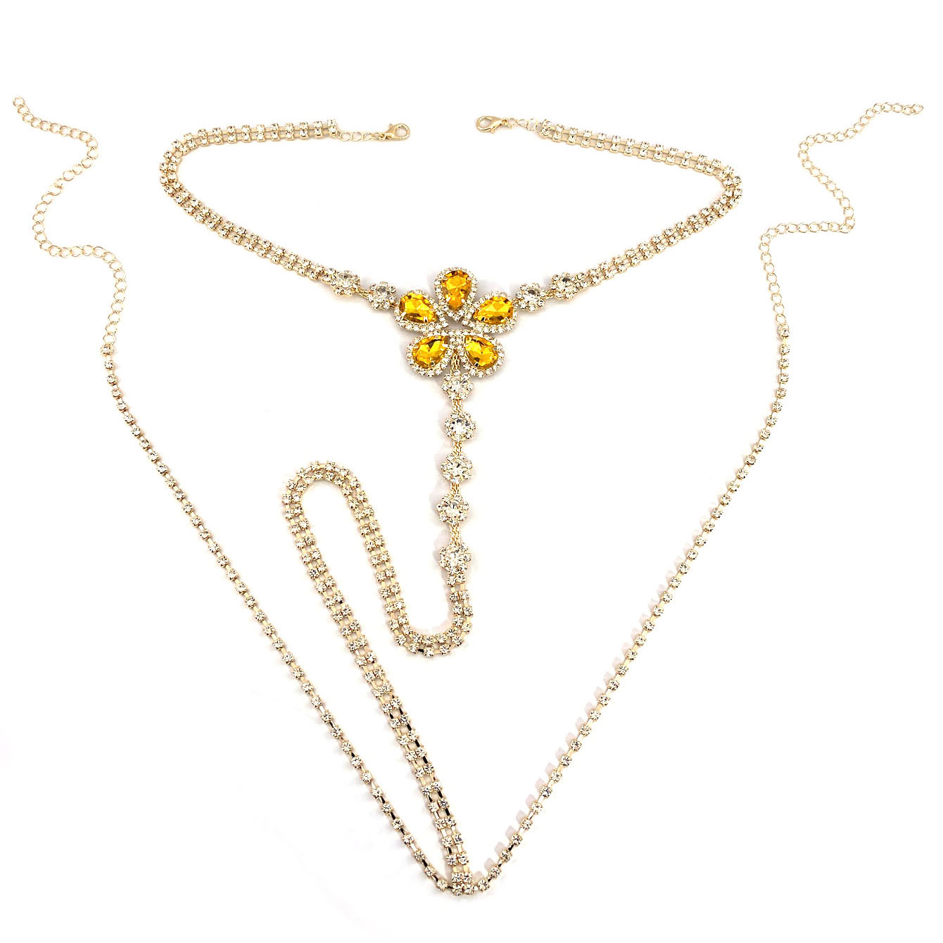 1pc Flower Shaped Sexy Rhinest - Body Jewelry Lot 评论和价格
