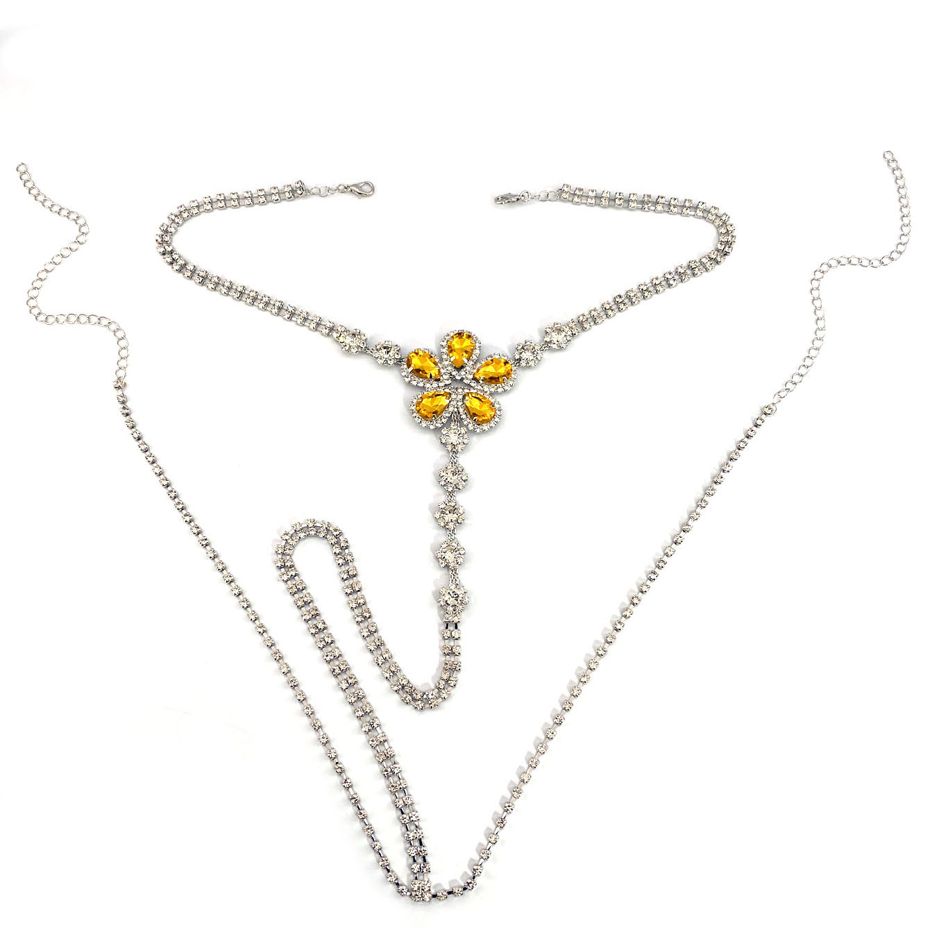 1pc Flower Shaped Sexy Rhinest - Body Jewelry Lot 评论和价格