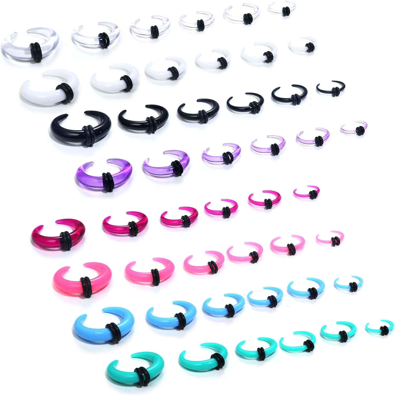 Florideco 4G-14G Acrylic Septu - Body Jewelry Gauges 评论和价格