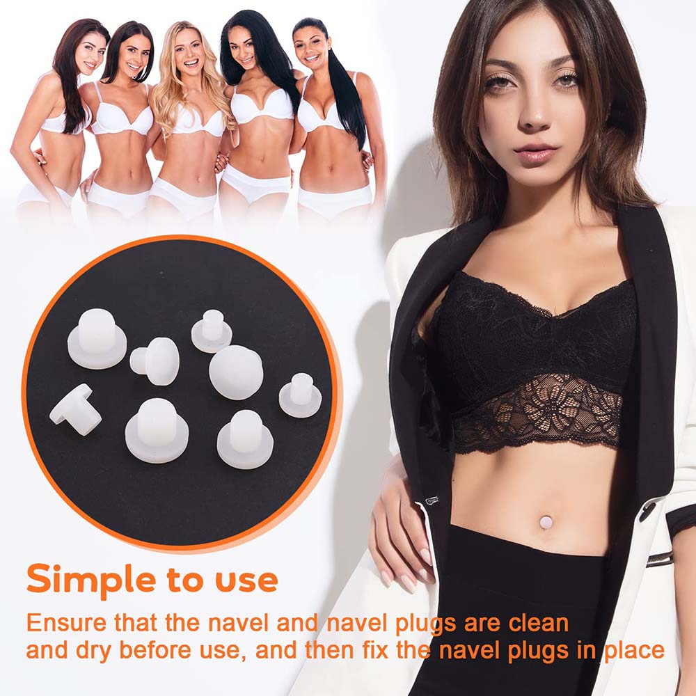 1PC Silicone Belly Button Plug - Body Jewelry Repair 评论和价格