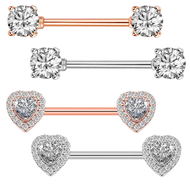 2Pcs Fashion High Quality Zirc - Body Jewelry Quality 评论和价格